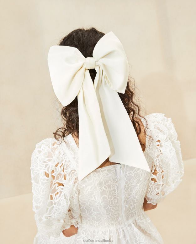 Loeffler Randall Frauen Cherie übergroße Haarschleife RHV8H160 Creme Zubehör