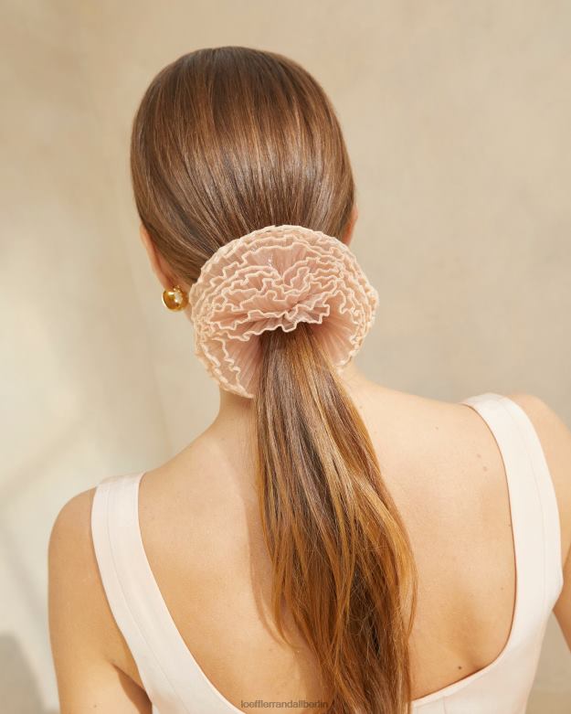 Loeffler Randall Frauen Emmy plissiertes Lagen-Scrunchie RHV8H167 Schönheit Zubehör