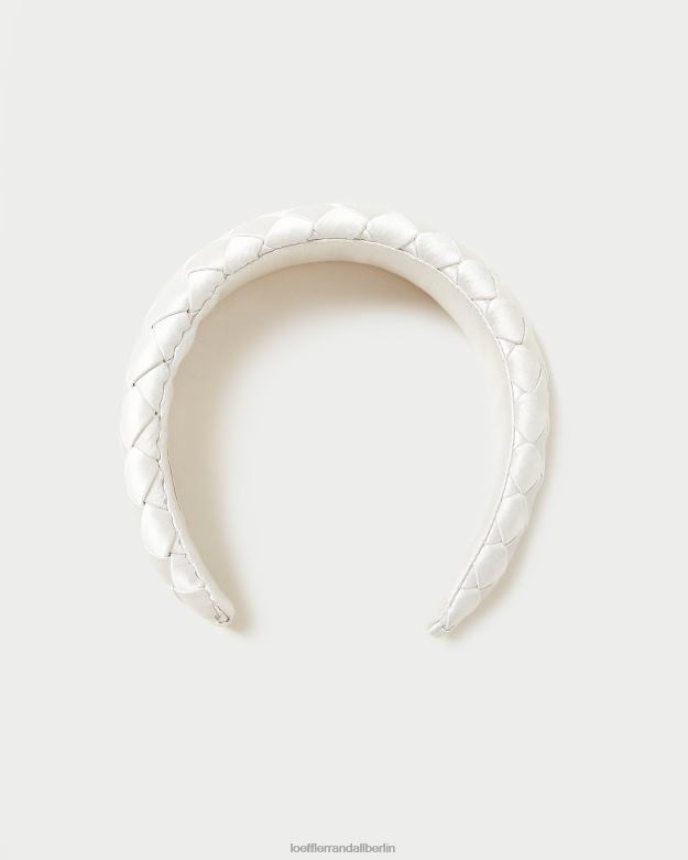 Loeffler Randall Frauen Immer bauschiges gewebtes Stirnband RHV8H146 Creme Zubehör