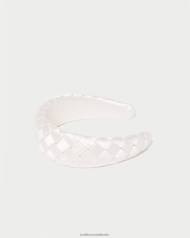 Loeffler Randall Frauen Immer bauschiges gewebtes Stirnband RHV8H146 Creme Zubehör
