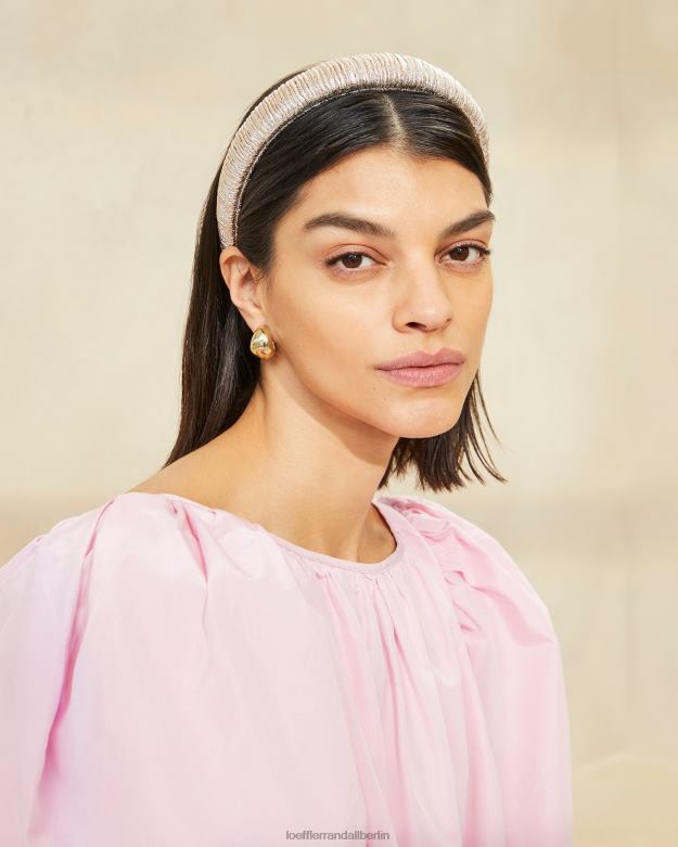 Loeffler Randall Frauen Marina Puffy-Stirnband RHV8H165 Sekt Zubehör
