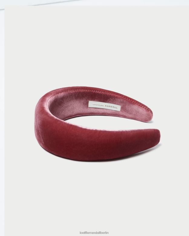 Loeffler Randall Frauen Stirnband aus Bellamy-Samt RHV8H152 Teerose Zubehör